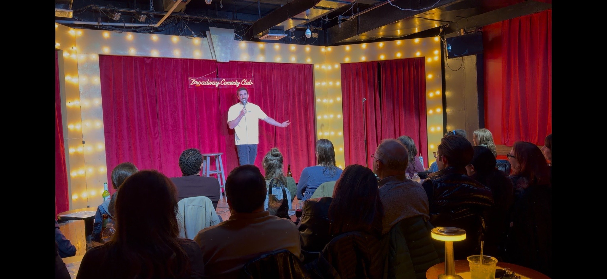 DiMaggio performing at Broadway Comedy Club